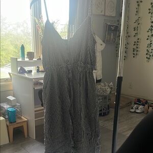 Crystal Doll Monochrome Gingham Dress